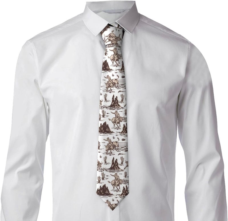 Yilad Tie for Men and Boy Novelty Fun Full Print Men's Necktie Skinny Fashion Narrow Wide - Image 5